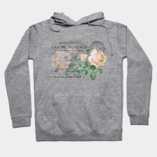 Rose Vintage French Postcard Hoodie